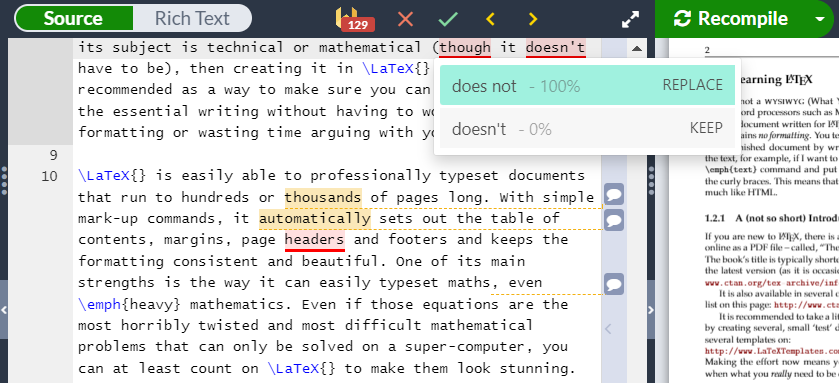 Change font size in editor - Overleaf, Online LaTeX Editor